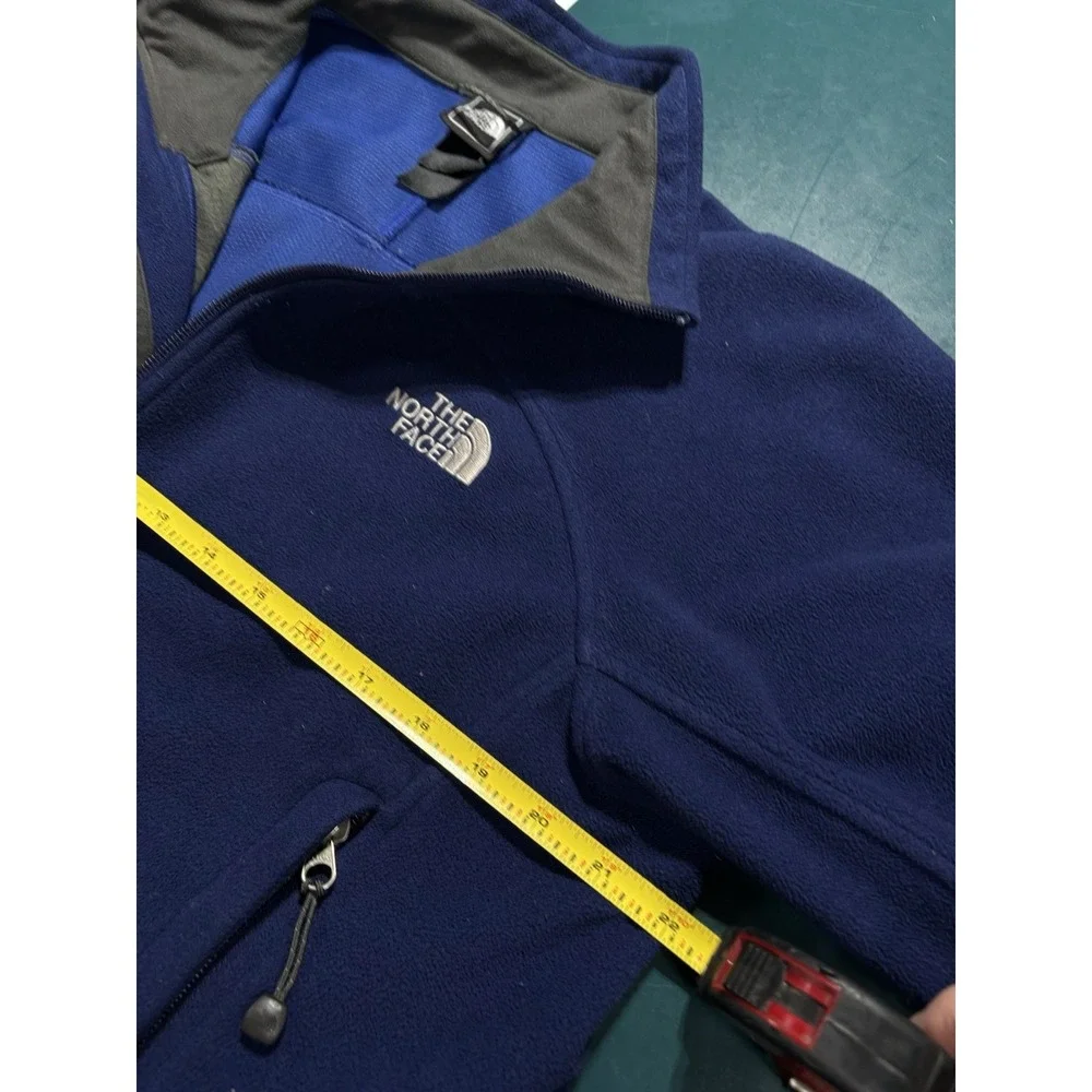 The‎ North Face Jacket Men's Medium Windwall Full Zip Fleece Lined Outdoor Blue